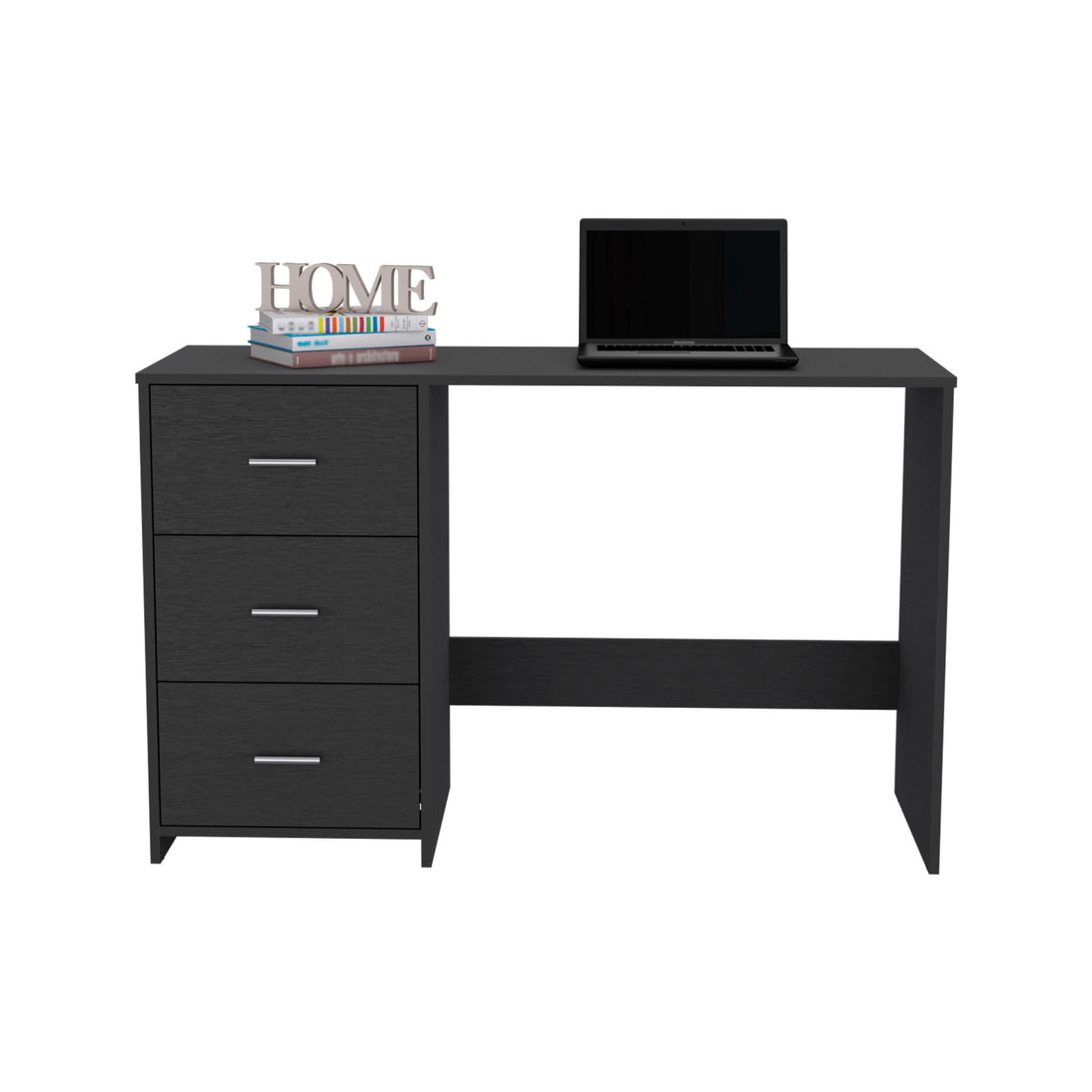 Writting Desk Riverside,Three Drawers, Black