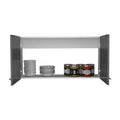 Wall Cabinet Toran, Two Shelves, Double Door, White white-particle board
