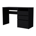 Computer Desk San Diego, One Shelf, Black Wengue Finish Black Particle Board