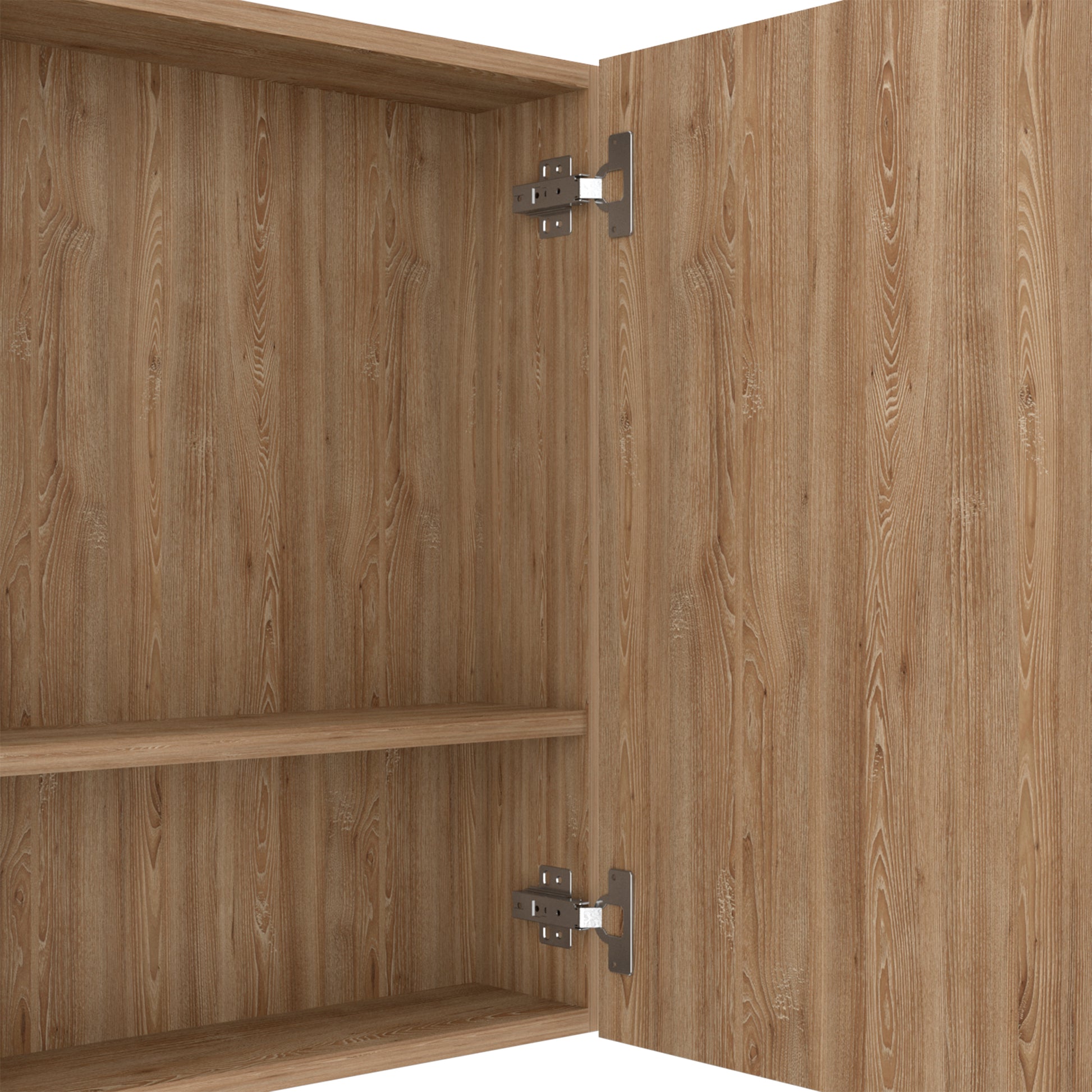 Medicine Cabinet Prague, Four Internal Shelves, Single Door, Pine Finish Beige Particle Board