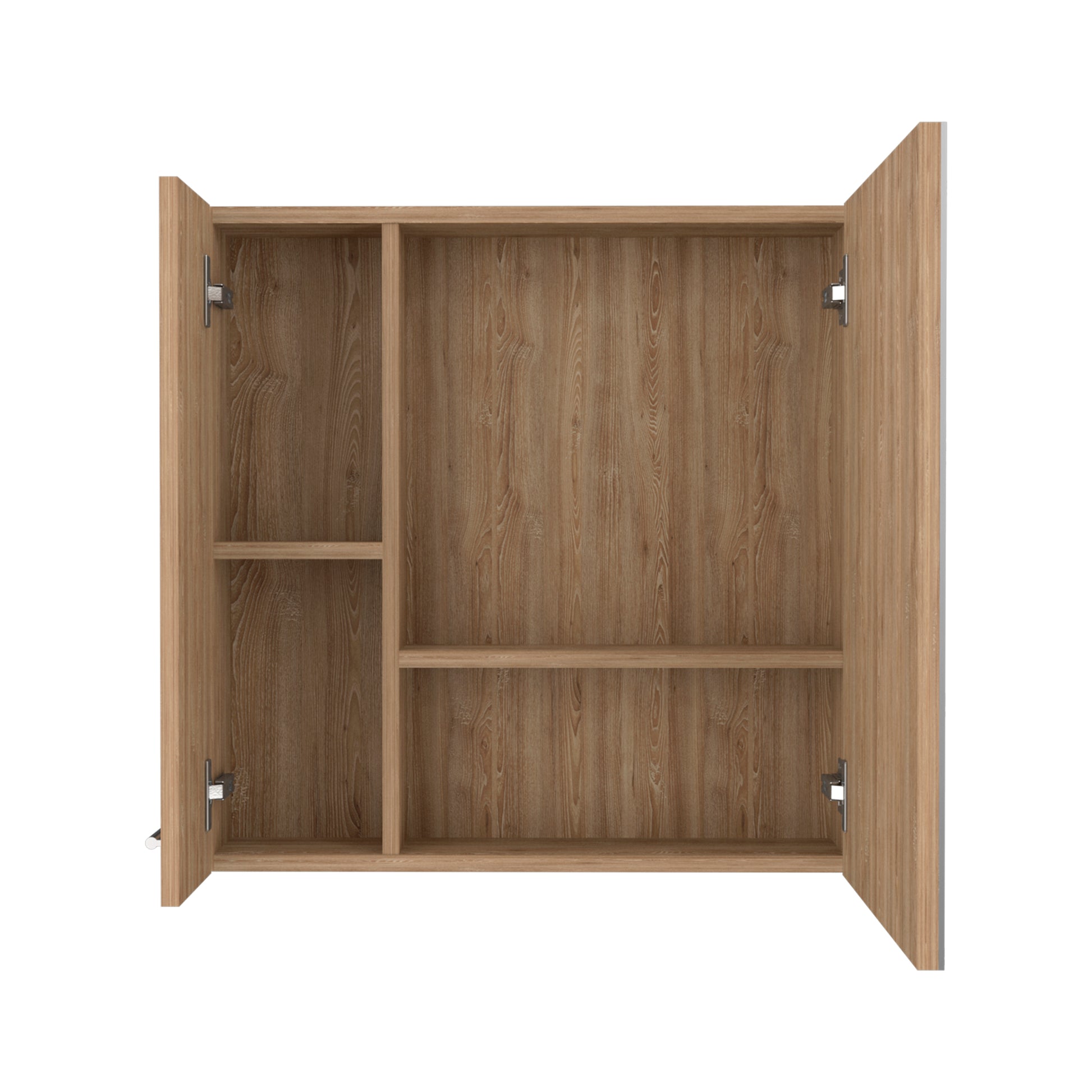 Medicine Cabinet Prague, Four Internal Shelves, Single Door, Pine Finish Beige Particle Board