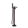 Freestanding Bathtub Faucet With Hand Shower Oil Rubbed Bronze Metal