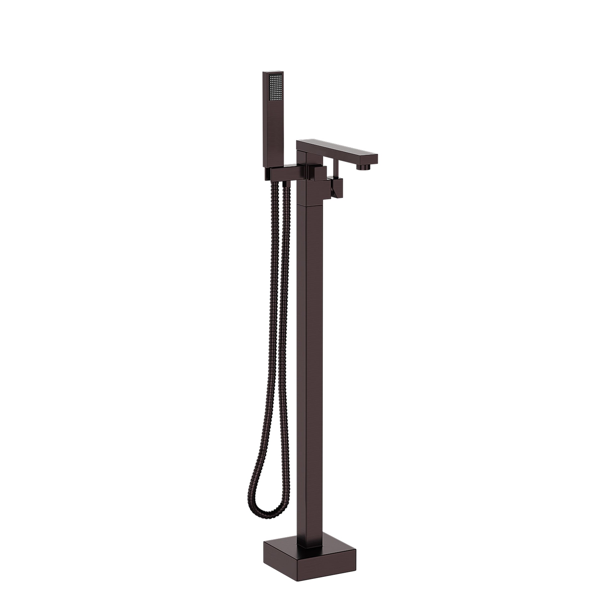 Freestanding Bathtub Faucet With Hand Shower Oil Rubbed Bronze Metal