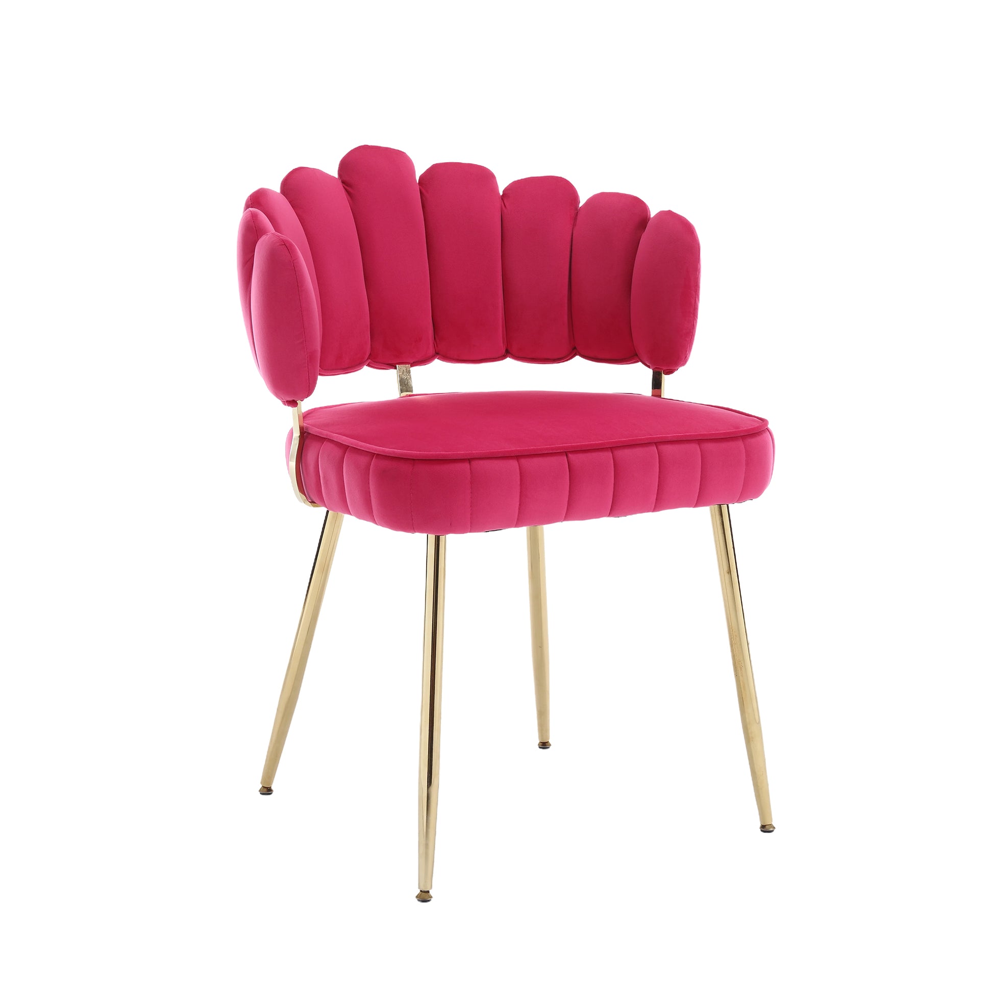 Coolmore Accent Chair ,Leisure Single Chair With Golden Feet Red Velvet