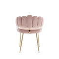 Coolmore Accent Chair ,Leisure Single Chair With Golden Feet Pink Velvet