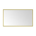 84in. W x 48in. H Metal Framed Bathroom Mirror for gold-aluminium