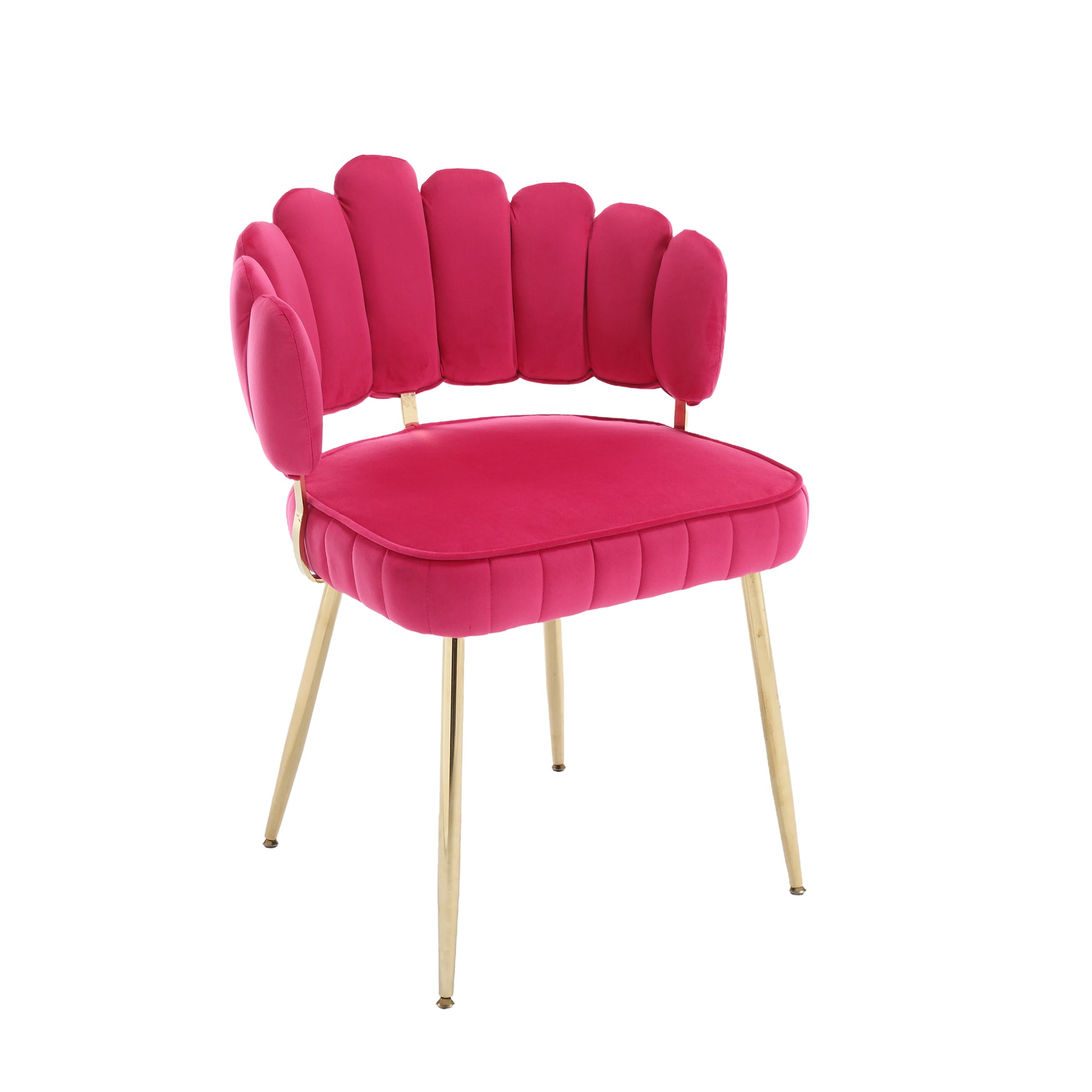 Coolmore Accent Chair ,Leisure Single Chair With Golden Feet Red Velvet