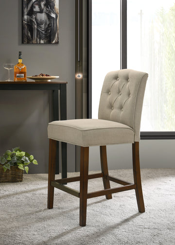 Darby 19" Tan Fabric Counter Height Chair Tan Fabric