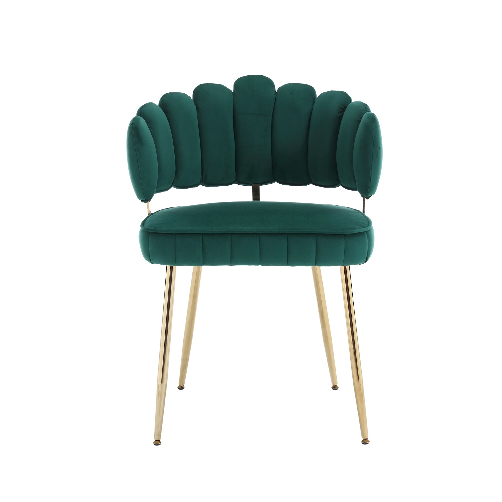 Coolmore Accent Chair ,Leisure Single Chair With Golden Feet Emerald Velvet