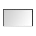 84in. W x 48in. H Metal Framed Bathroom Mirror for matt black-aluminium