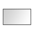 96In. W X 48In. H Metal Framed Bathroom Mirror For Wall, Rectangle Mirror, Bathroom Vanity Mirror Farmhouse, Anti Rust, Hangs Horizontally Or Vertiy Matte Black Aluminium