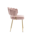 Coolmore Accent Chair ,Leisure Single Chair With Golden Feet Pink Velvet