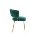 Coolmore Accent Chair ,Leisure Single Chair With Golden Feet Emerald Velvet