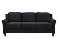 Fashion Living Room Two Piece Sofa Set, Living Room Three Seater Two Seater Antique Black Polyester