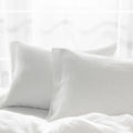 Pillow Cases Standard Size, Soft White Pillow Cases Set Of 2, Pillowcases Standard, Premium Soft Linen Pillow Case With Envelope Enclosure 20