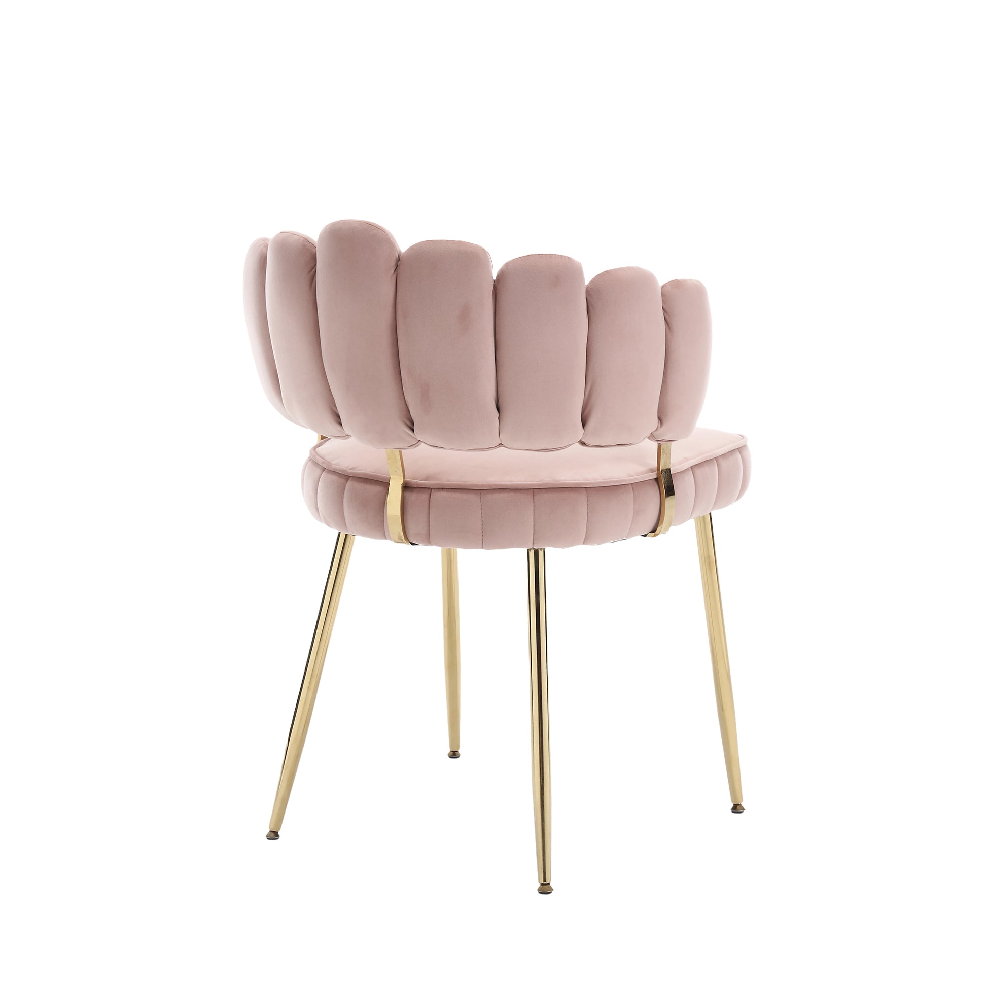 Coolmore Accent Chair ,Leisure Single Chair With Golden Feet Pink Velvet