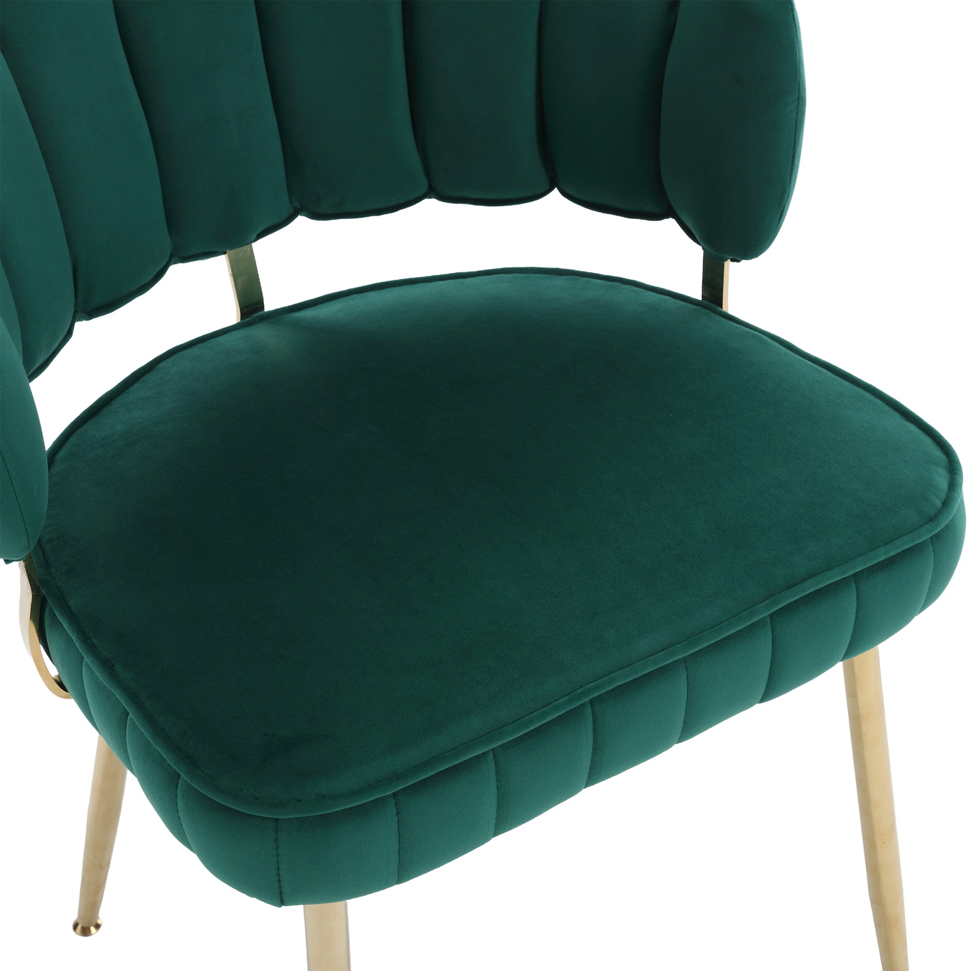 Coolmore Accent Chair ,Leisure Single Chair With Golden Feet Emerald Velvet