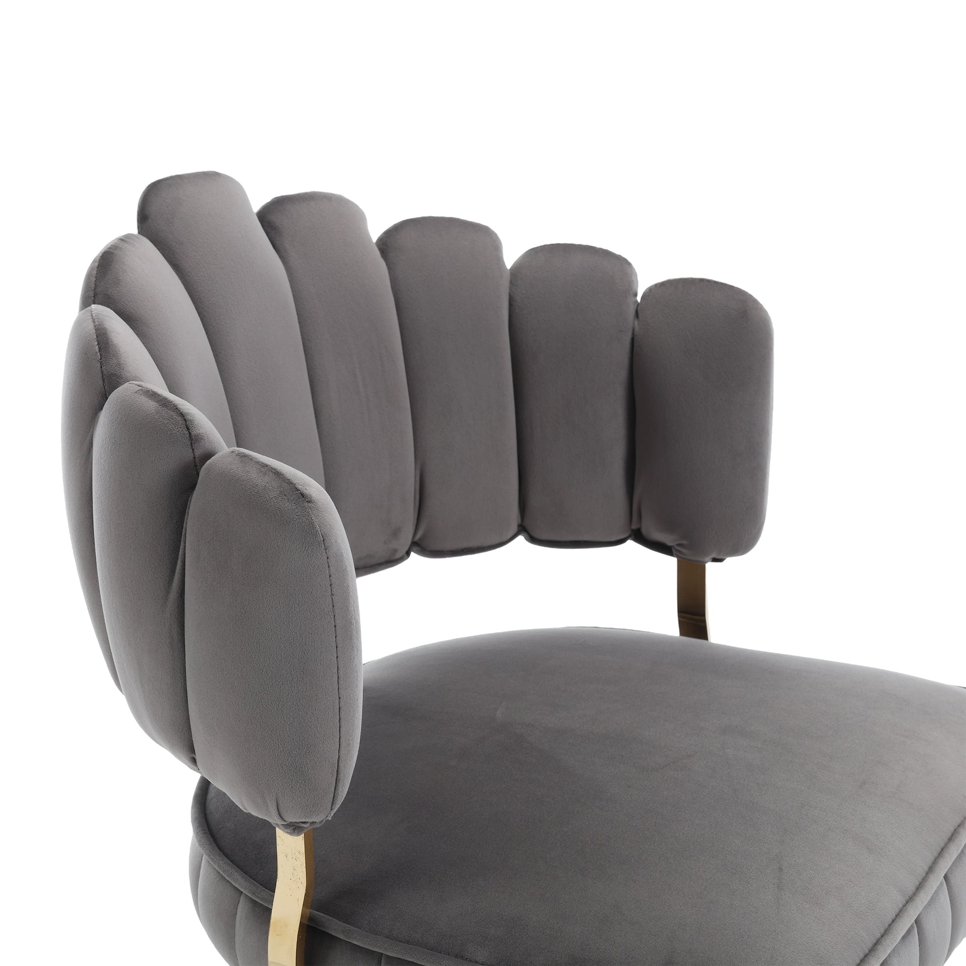 Coolmore Swivel Bar Stools Set Of 2 Adjustable Counter Height Chairs With Footrest For Kitchen, Dining Room Gray Velvet