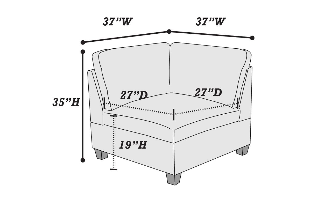 Living Room Furniture Tan Chenille Modular Sectional 7Pc Set Modular Sofa Set Couch 3X Corner Wedge 3X Armless Chairs And 1X Ottoman Plywood Tan Chenille Wood Primary Living Space Cushion Back Contemporary,Modern Modular Chenille 7 Seat