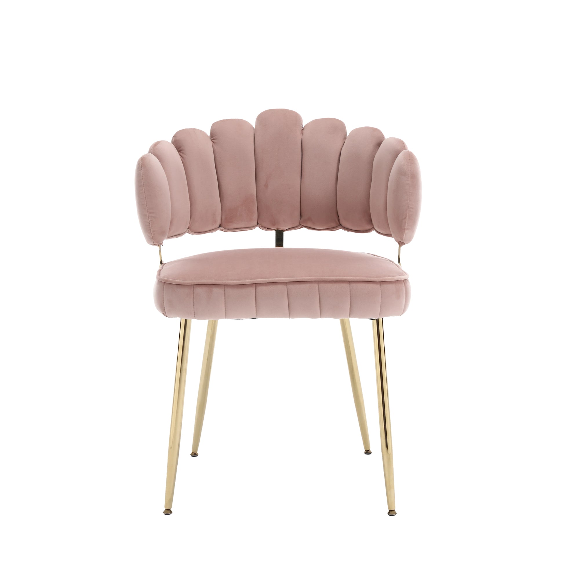 Coolmore Accent Chair ,Leisure Single Chair With Golden Feet Pink Velvet