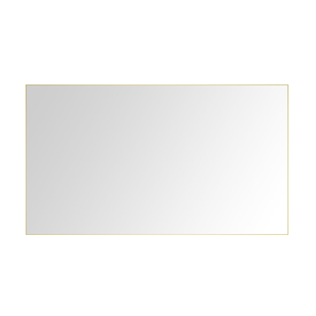 84In. W X48 In. H Metal Framed Bathroom Mirror For Wall, X Inch Rectangle Mirror, Bathroom Vanity Mirror Farmhouse, Anti Rust, Hangs Horizontally Or Vertiy Gold Aluminium