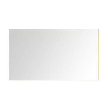 72In. W X 48In. H Metal Framed Bathroom Mirror For Wall, X Inch Rectangle Mirror, Bathroom Vanity Mirror Farmhouse, Anti Rust, Hangs Horizontally Or Vertiy Gold Aluminium