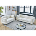 3 Seater 2 Seater Combination Sofa.Beige Velvet Beige Foam Velvet