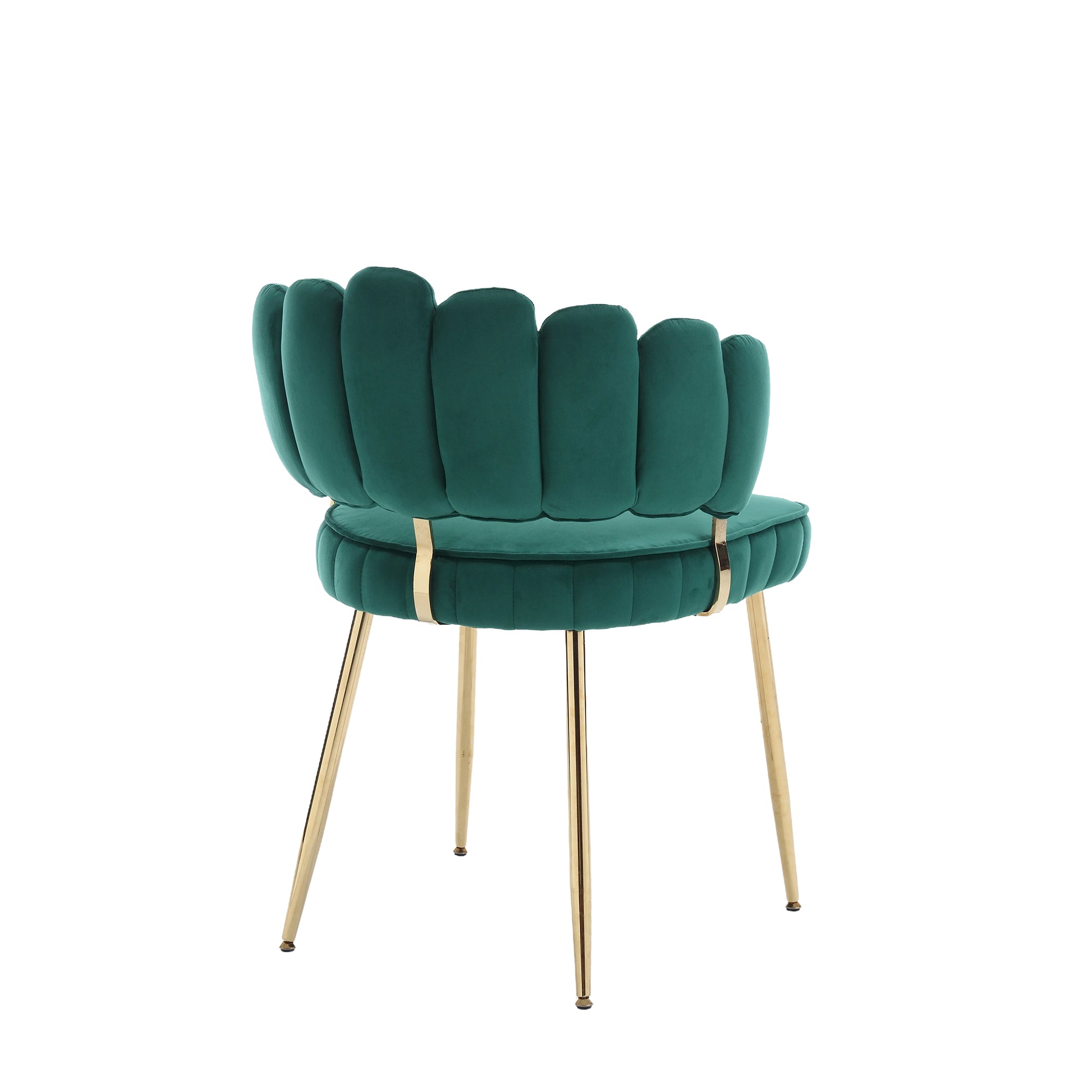 Coolmore Accent Chair ,Leisure Single Chair With Golden Feet Emerald Velvet