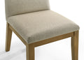 Jasper Set Of 2 Driftwood Finish Contemporary Beige Fabric 19