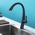 Stainless Steel Pull Out Kitchen Faucet Matte Black Stainless Steel