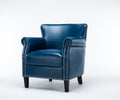 Hadley Navy Blue Club Chair Navy Blue Foam Polyester Blend