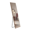 3Rd Generation Packaging Upgrade Brown Solid Wood Frame Full Length Mirror, Dressing Mirror, Bedroom Porch, Decorative Mirror, Clothing Store, Floor Standing Large Mirror. 58 