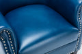 Hadley Navy Blue Club Chair Navy Blue Foam Polyester Blend