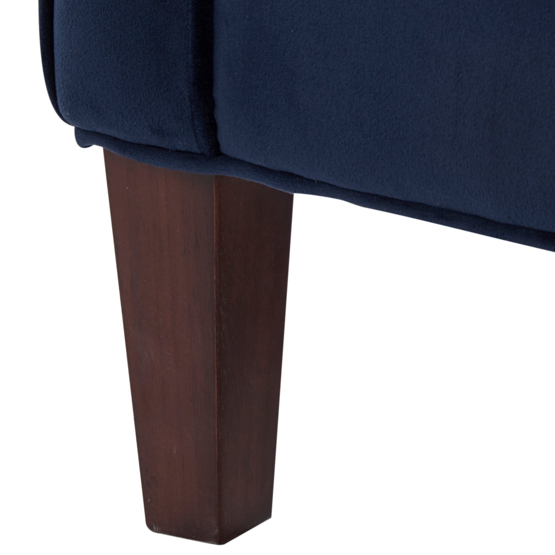 Alina Navy Blue Velvet Accent Arm Chair Navy Blue Foam Velvet