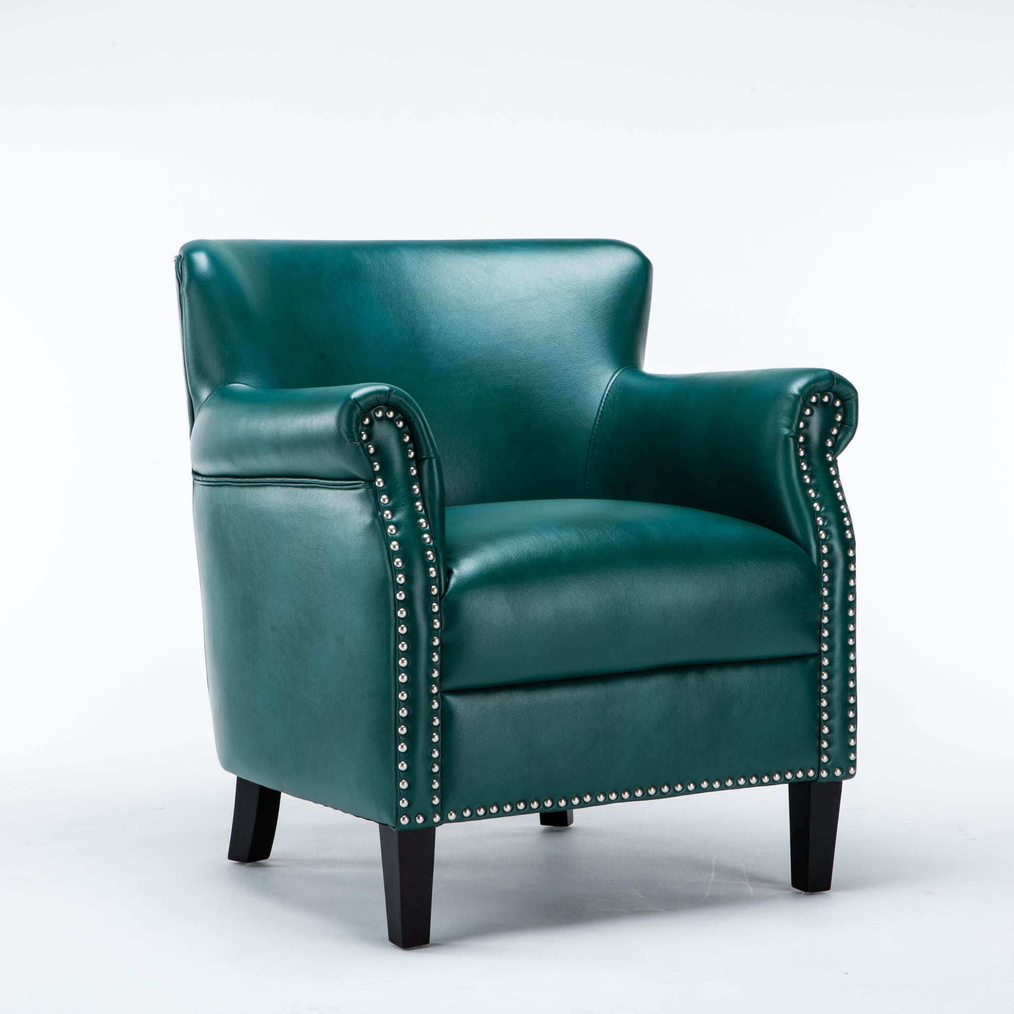 Hadley Teal Club Chair Teal Foam Polyester Blend