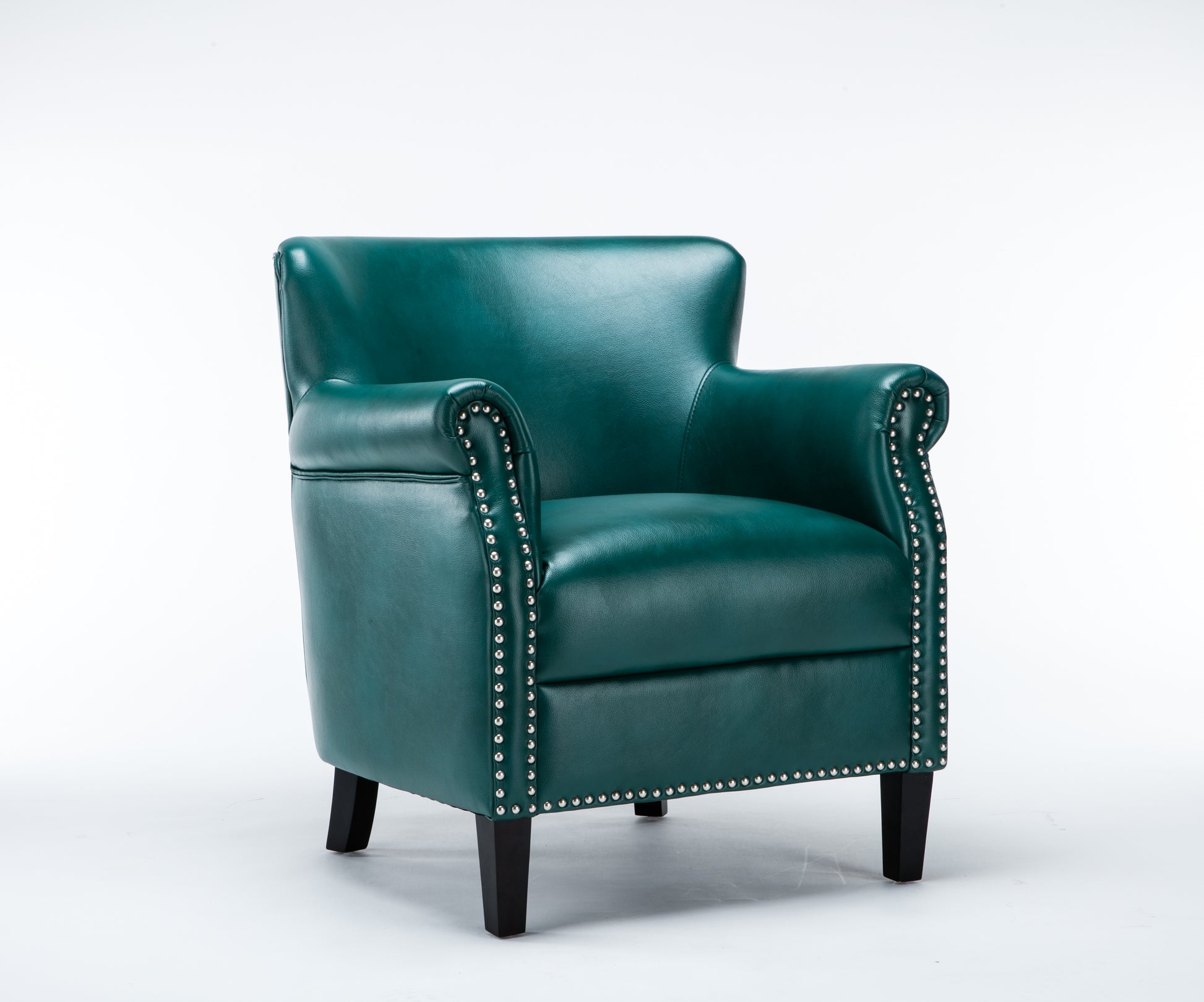 Hadley Teal Club Chair Teal Foam Polyester Blend