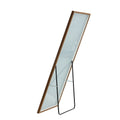 3Rd Generation Packaging Upgrade Brown Solid Wood Frame Full Length Mirror, Dressing Mirror, Bedroom Porch, Decorative Mirror, Clothing Store, Floor Standing Large Mirror. 58 