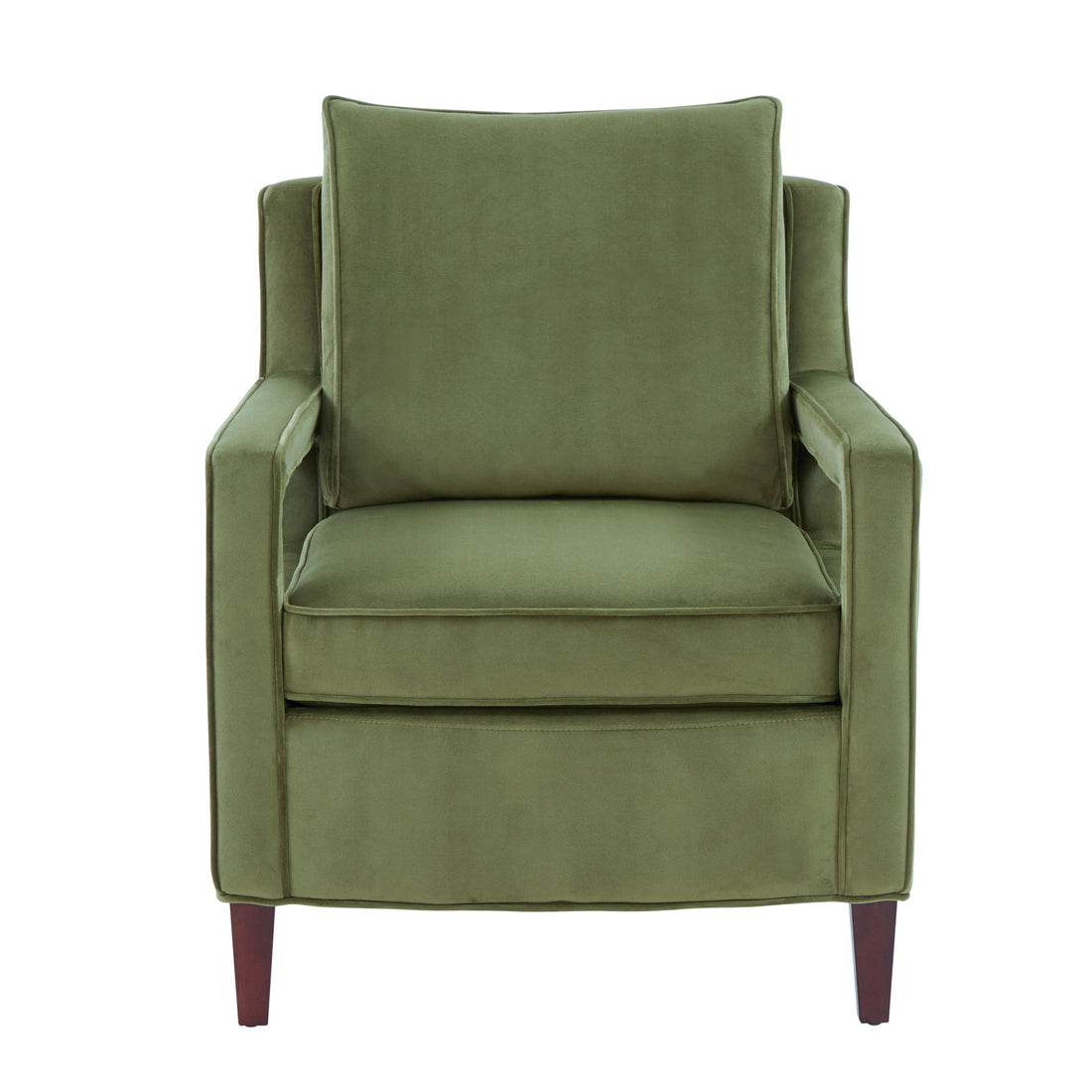 Alina Green Velvet Accent Arm Chair Green Foam Velvet