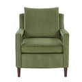 Alina Green Velvet Accent Arm Chair Green Foam Velvet