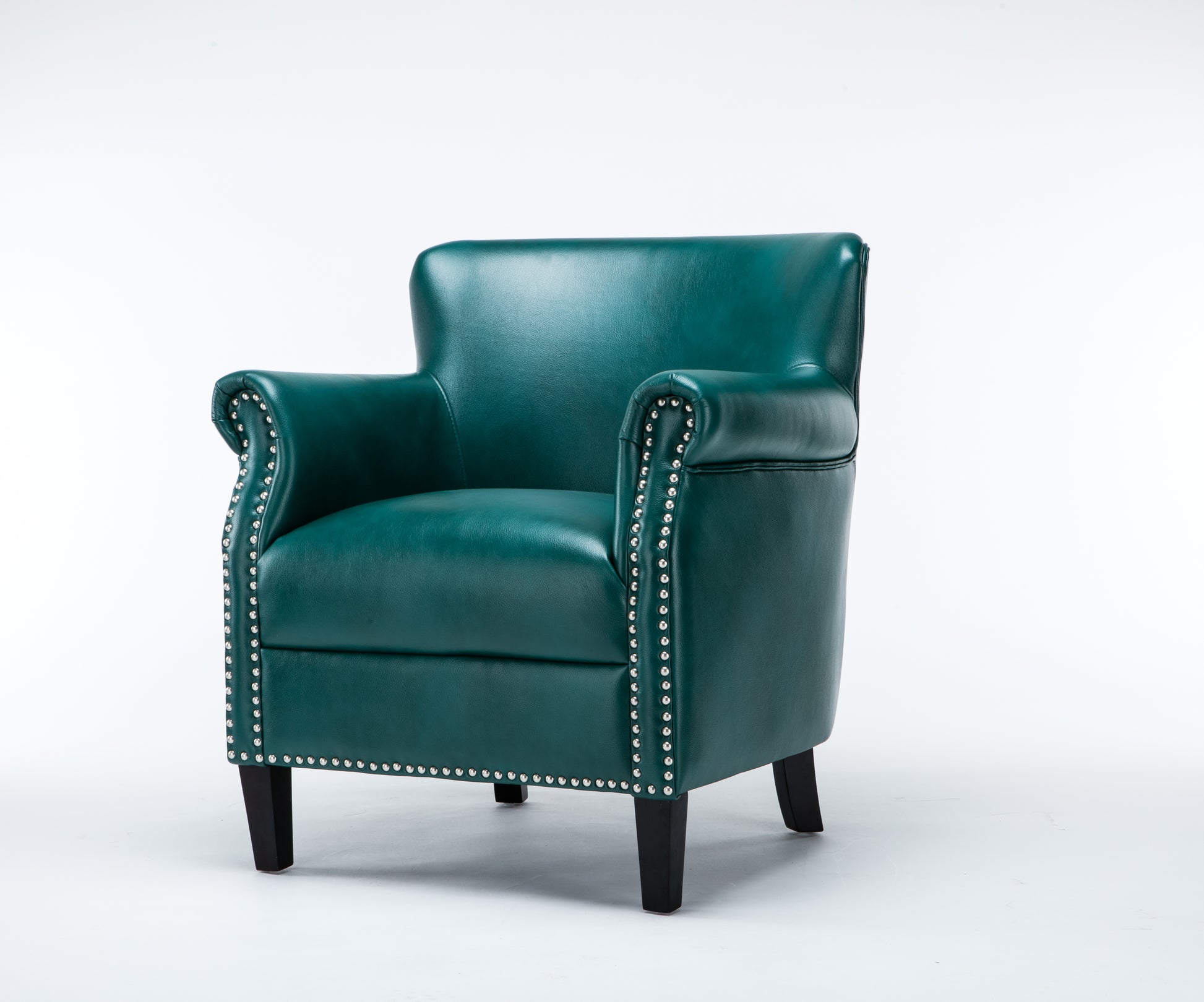 Hadley Teal Club Chair Teal Foam Polyester Blend