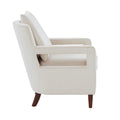 Alina Sea Oat Velvet Accent Arm Chair Beige Foam Velvet