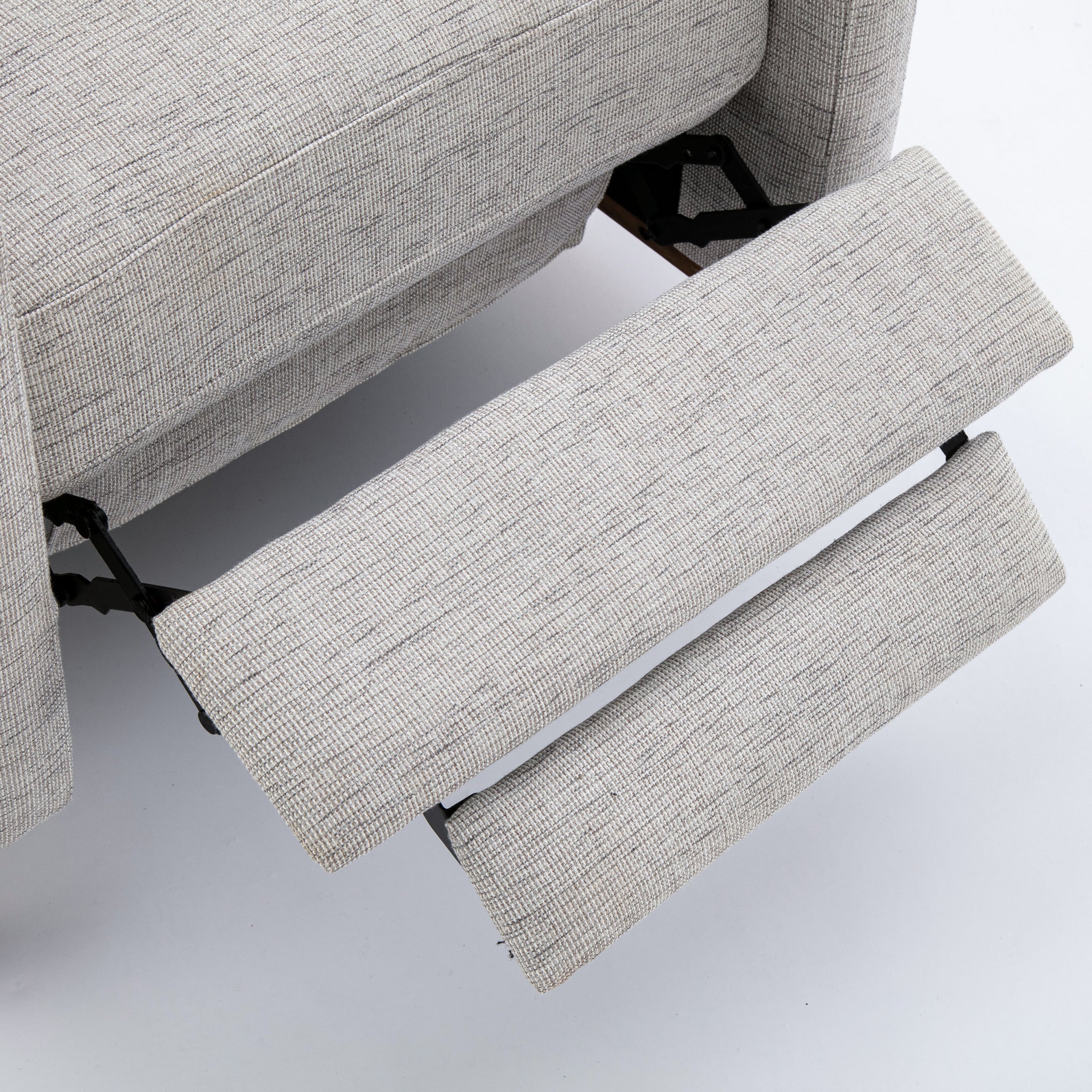 Vivian Push Back Recliner in Performance Fabric Sea light grey-foam-polyester