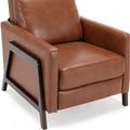 Madeline Push Back Recliner Caramel Caramel Foam Polyester Blend
