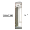 3Rd Generation Packaging Upgrade Brown Solid Wood Frame Full Length Mirror, Dressing Mirror, Bedroom Porch, Decorative Mirror, Clothing Store, Floor Standing Large Mirror. 58 