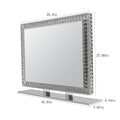 Led Crystal Mirror Light With Dimmable Lights Transparent Modern Crystal Glass