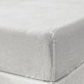 Fitted Queen Sheet 1 Pc, Bed Sheets Queen Size, Linen Sheets Queen Size, Hotel Sheets, Soft White Sheets,& Fade Resistant Queen Sheets White Linen Linen