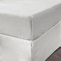 Fitted Queen Sheet 1 Pc, Bed Sheets Queen Size, Linen Sheets Queen Size, Hotel Sheets, Soft White Sheets,& Fade Resistant Queen Sheets White Linen Linen