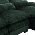 United We Win Modern Large Chenille Fabric U Shape Sectional Sofa Emerald Boucle