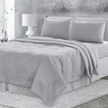 4 Pcs King Bedding Set, Premium Linen Bedding Sheets & Pillowcases, Bed In A Bag King Size Bed Set, Cloud Bedding Sheet & Pillowcase Sets White Linen Linen