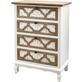 Vintage Accent Drawer With Carved Detailing And Natural Wood Finish Elegance And Functionality Combined Accent Chests 3 4 Drawers White Washed Primary Living Space Drawers Included Wood